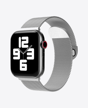 Bracelet Apple Watch Milanais Magnétique - Argent