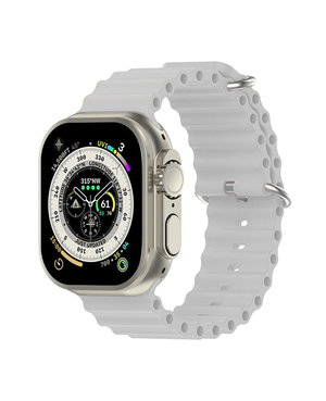 Bracelet Apple Watch en Silicone Ocean Boucle - Gris
