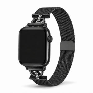 Bracelet Milanais Élégance – Noir